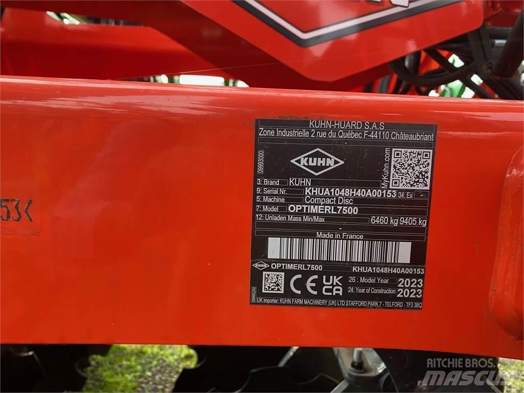 Kuhn OPTIMERL7500 Καλλιεργητές - Ρίπερ