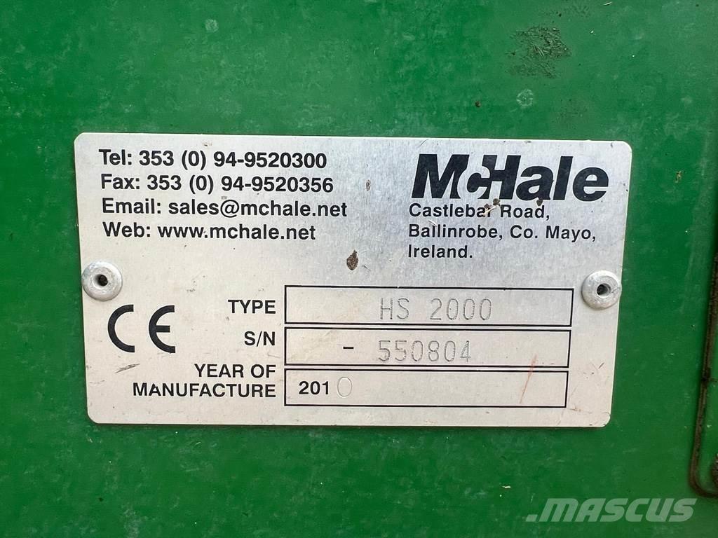 McHale HS2000 Χορτοκοπτικά και κορυφολόγοι βοσκοτόπων