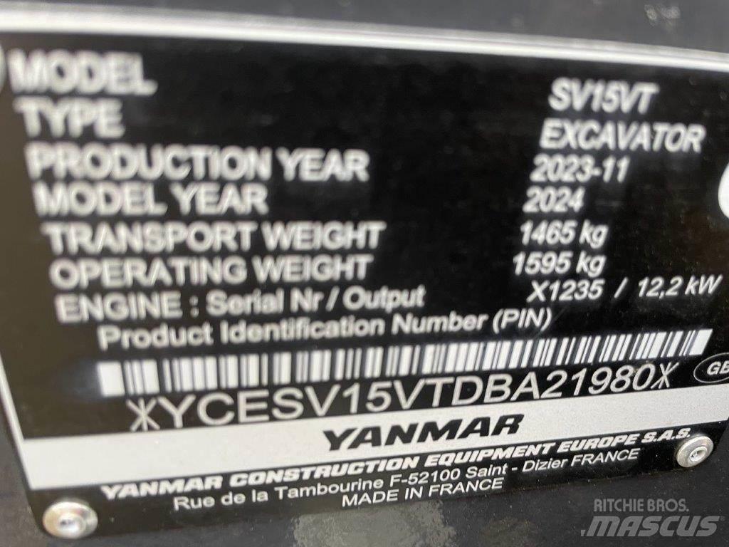 Yanmar SV15VT Μίνι εκσκαφείς 7t - 12t