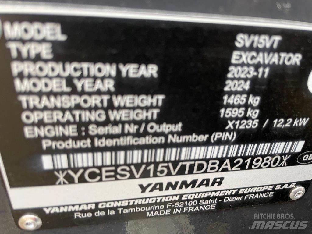 Yanmar SV15VT Μίνι εκσκαφείς 7t - 12t