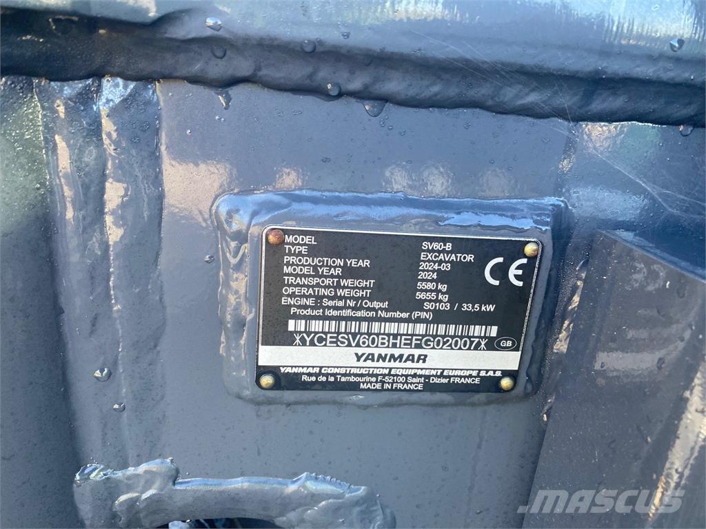 Yanmar SV60-B Μίνι εκσκαφείς 7t - 12t