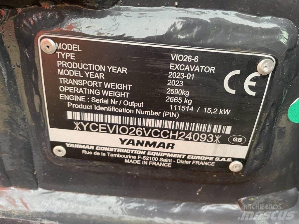 Yanmar VIO26-6 Μίνι εκσκαφείς 7t - 12t