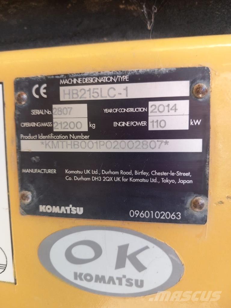 Komatsu HB 215 LC-1 Άξονες