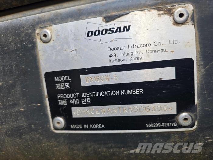 Doosan DX 140 W-5 Εκσκαφείς με τροχούς - λάστιχα
