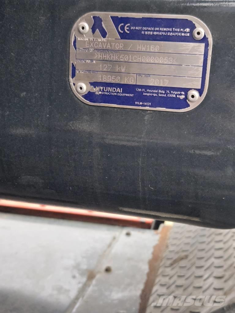 Hyundai HW 160 Εκσκαφείς με τροχούς - λάστιχα