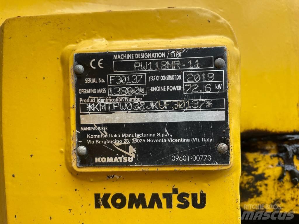 Komatsu PW 118 Εκσκαφείς με τροχούς - λάστιχα