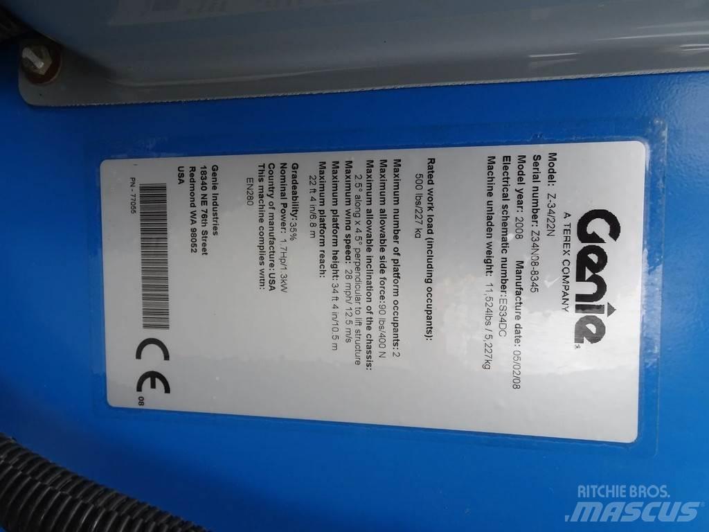 Genie Z34/22N Ανυψωτήρες με αρθρωτό βραχίονα