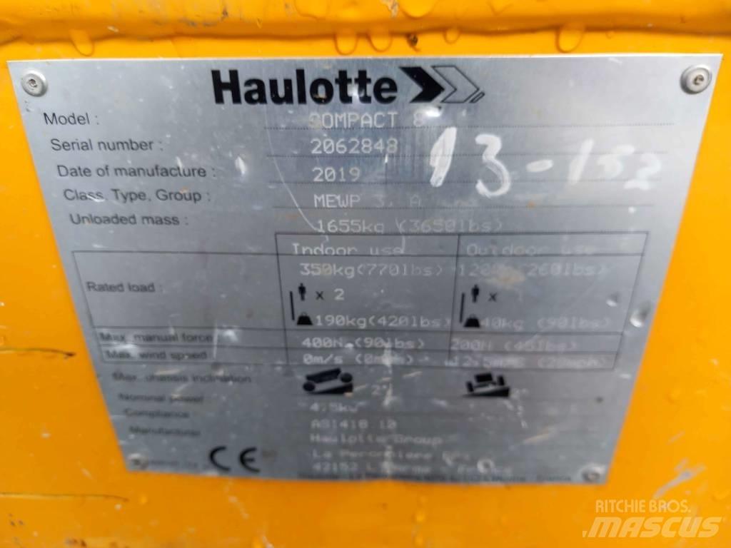 Haulotte Compact 8 Ανυψωτήρες ψαλιδωτής άρθρωσης