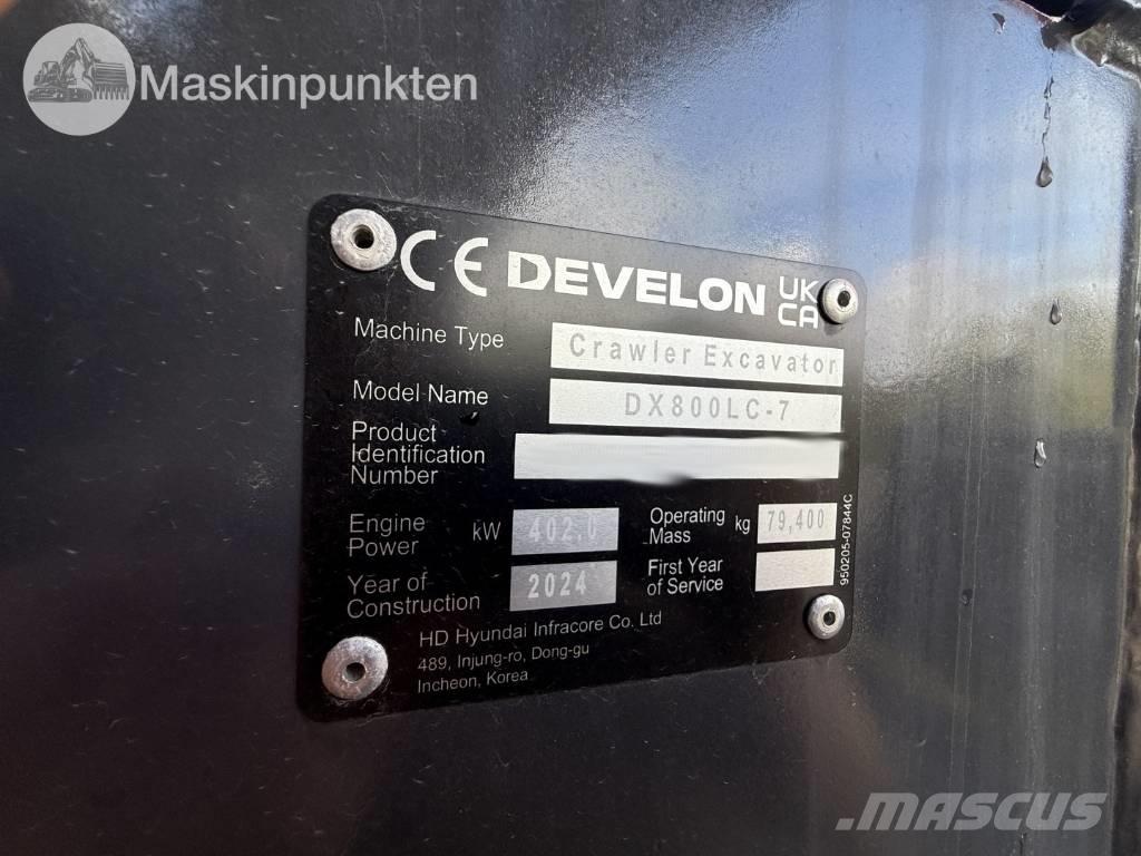 Develon 800 LC Εκσκαφείς με ερπύστριες