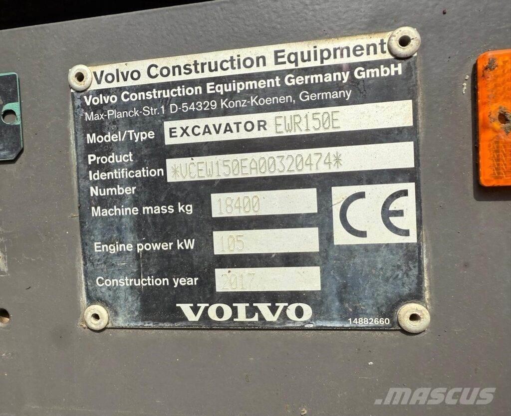 Volvo EWR150E Εκσκαφείς με τροχούς - λάστιχα