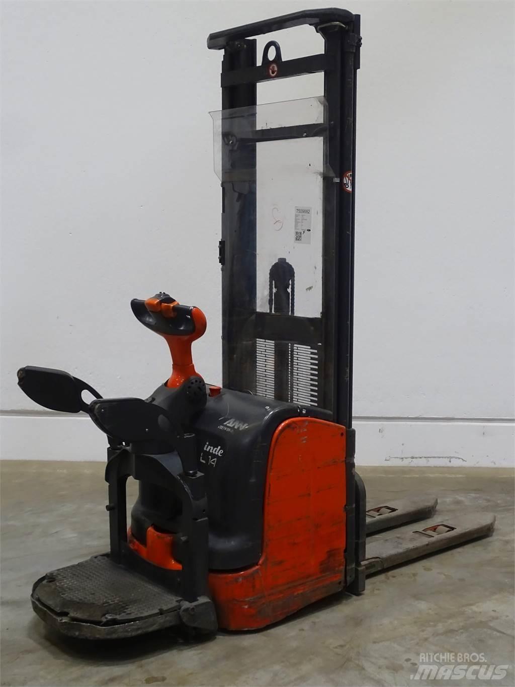 Linde L14AP Παλετοφόρα πεζού χειριστή με ιστό