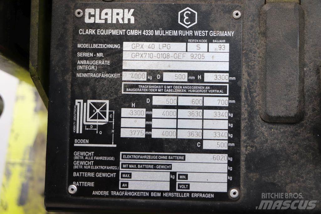 Clark GPX 40 Περονοφόρα ανυψωτικά κλαρκ με φυσικό αέριο LPG