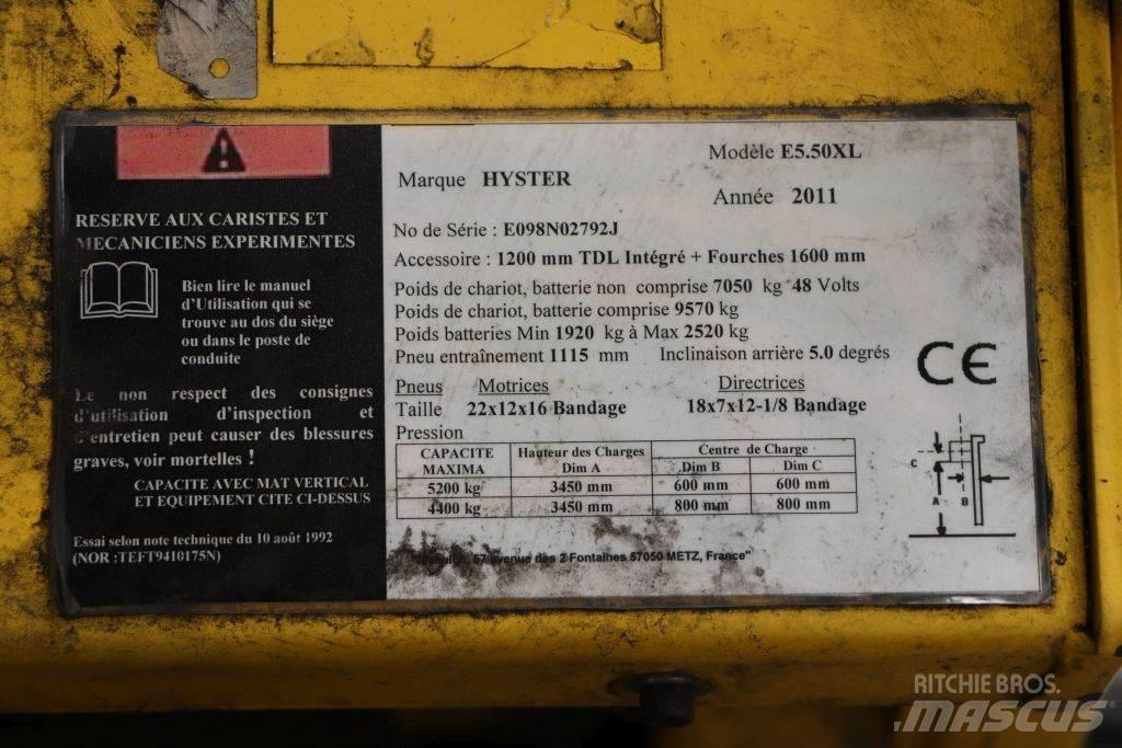 Hyster E5.50XL Ηλεκτρικά περονοφόρα ανυψωτικά κλαρκ