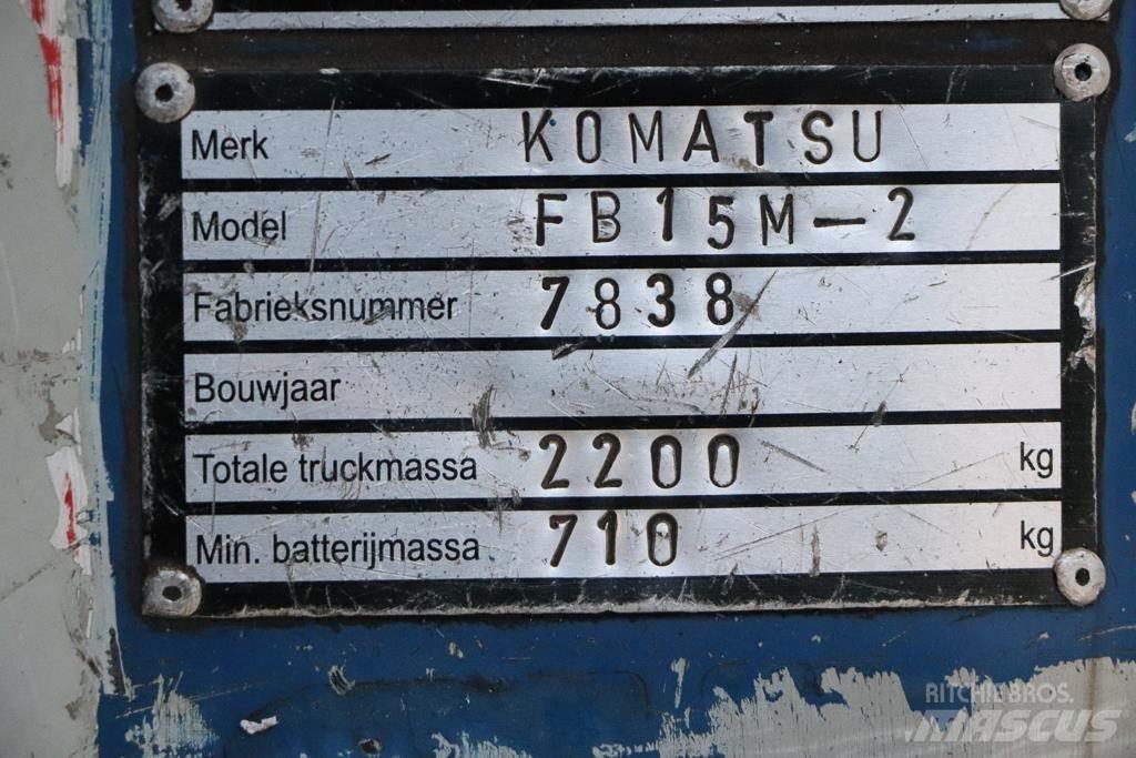 Komatsu FB15M-2 Ηλεκτρικά περονοφόρα ανυψωτικά κλαρκ