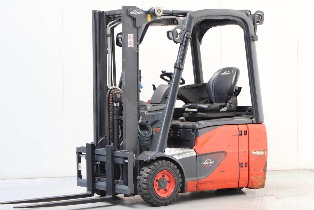 Linde E16C-02 Ηλεκτρικά περονοφόρα ανυψωτικά κλαρκ