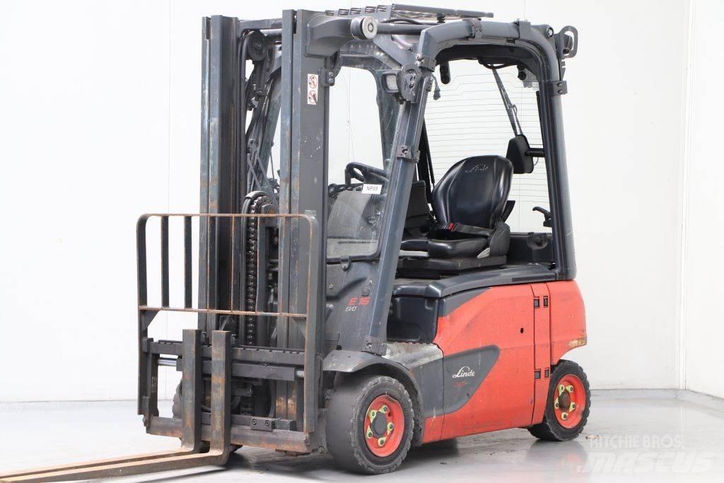 Linde E16P-02 Ηλεκτρικά περονοφόρα ανυψωτικά κλαρκ