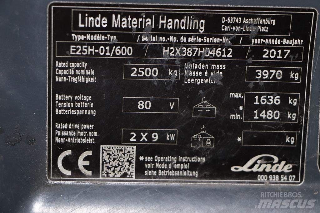 Linde E25H-01/600 Ηλεκτρικά περονοφόρα ανυψωτικά κλαρκ
