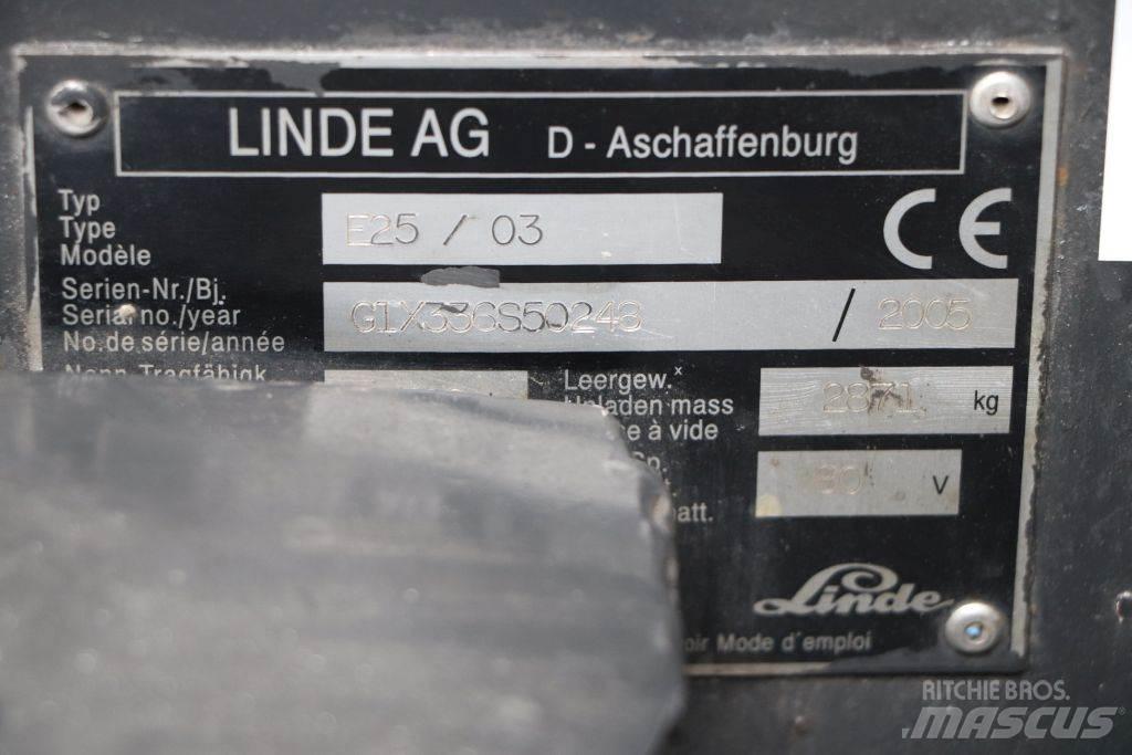 Linde E25S/03 Ηλεκτρικά περονοφόρα ανυψωτικά κλαρκ