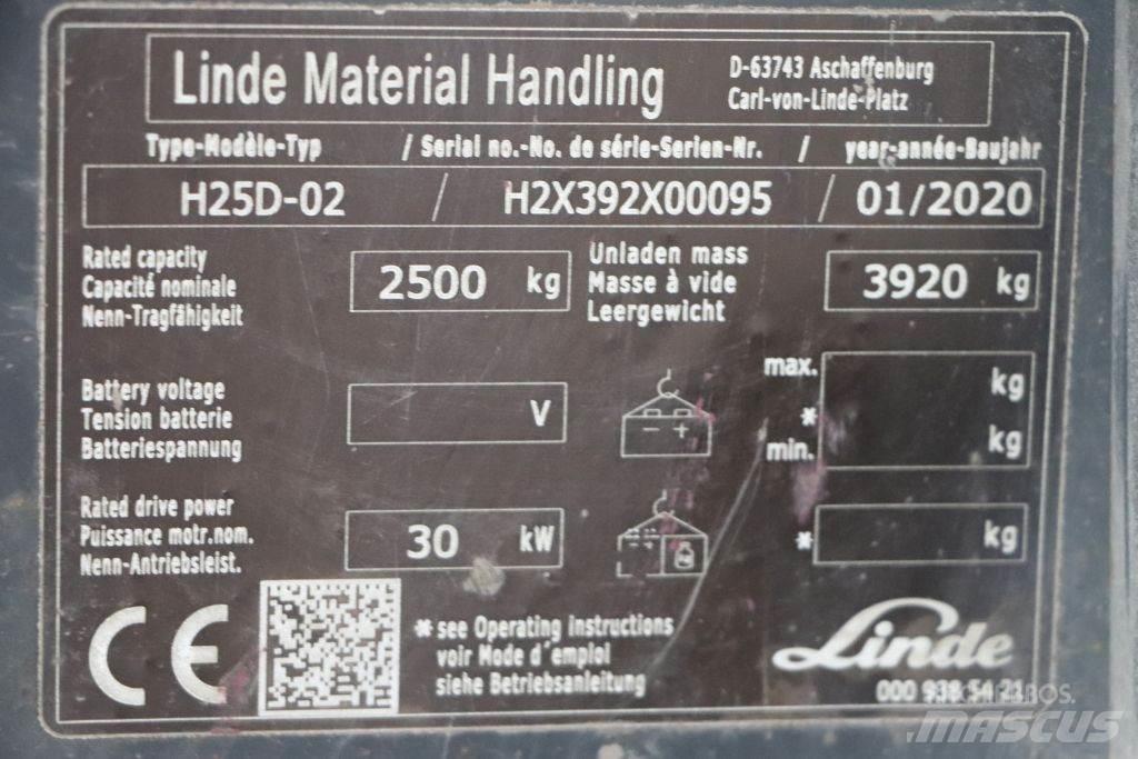 Linde H25D-02 Πετρελαιοκίνητα Κλαρκ