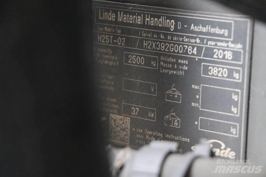 Linde H25T-02 Περονοφόρα ανυψωτικά κλαρκ με φυσικό αέριο LPG
