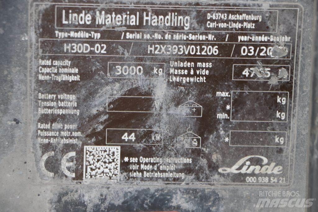 Linde H30D-02 Πετρελαιοκίνητα Κλαρκ