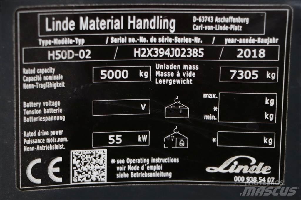 Linde H50D-02 Πετρελαιοκίνητα Κλαρκ