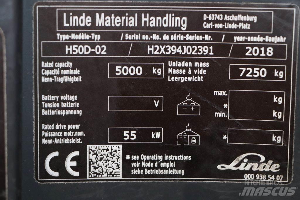 Linde H50D-02 Πετρελαιοκίνητα Κλαρκ