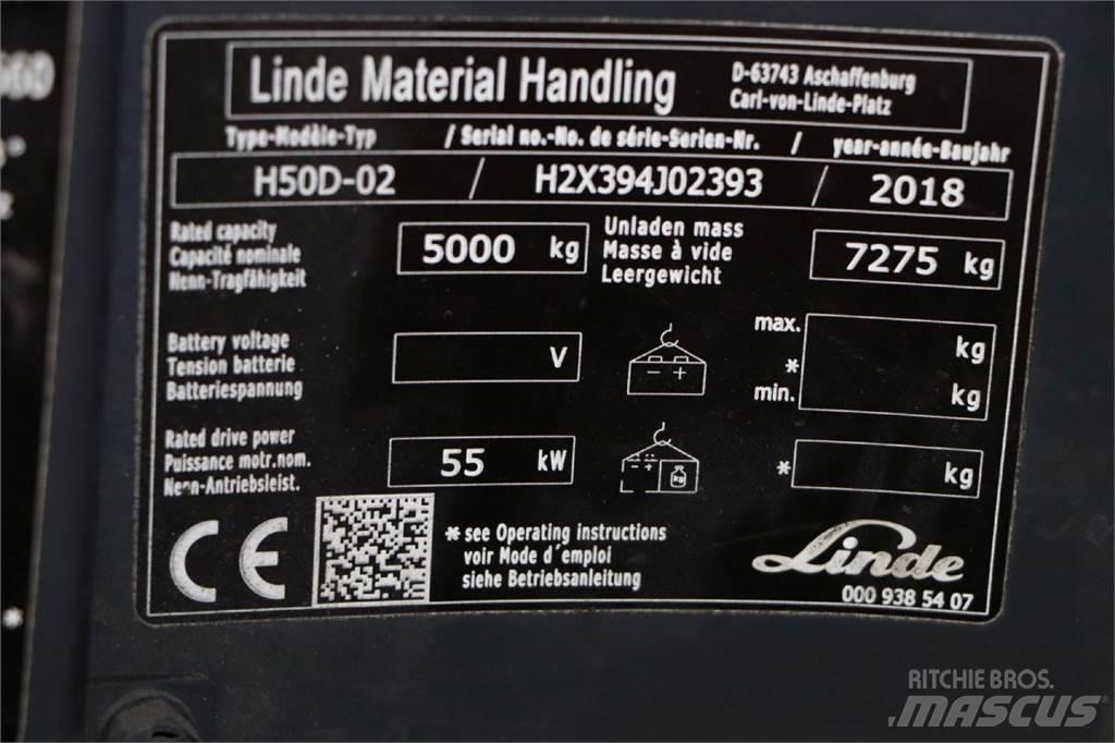 Linde H50D-02 Πετρελαιοκίνητα Κλαρκ