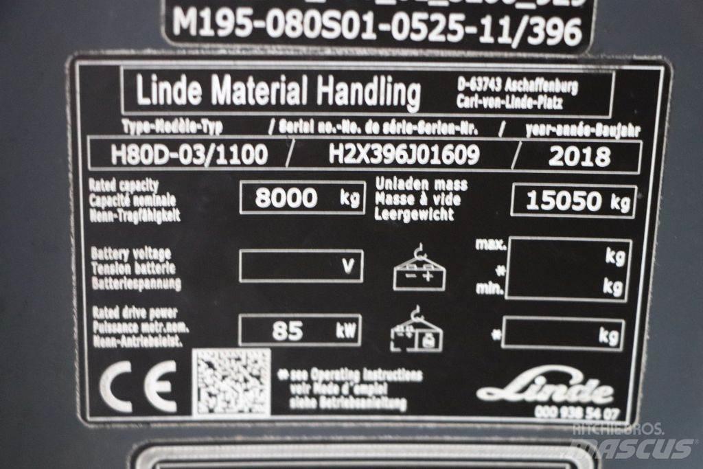 Linde H80D-03/1100 Πετρελαιοκίνητα Κλαρκ
