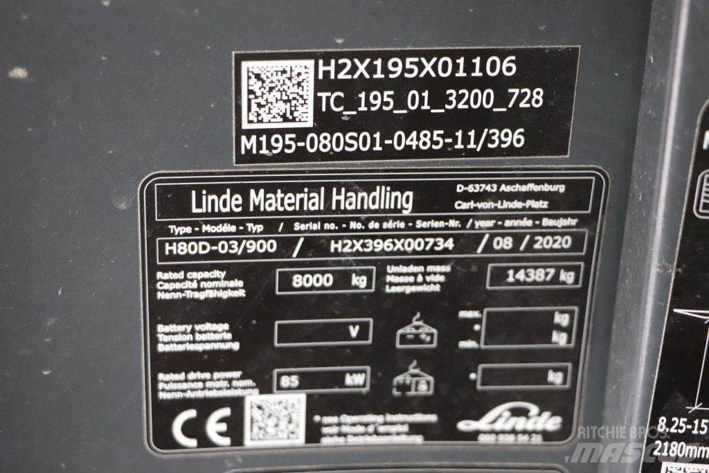 Linde H80D-03/900 Πετρελαιοκίνητα Κλαρκ