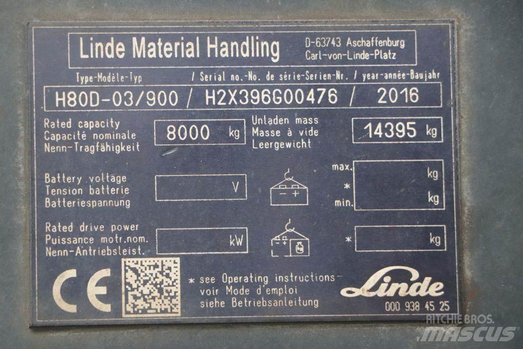 Linde H80D-03/900 Πετρελαιοκίνητα Κλαρκ