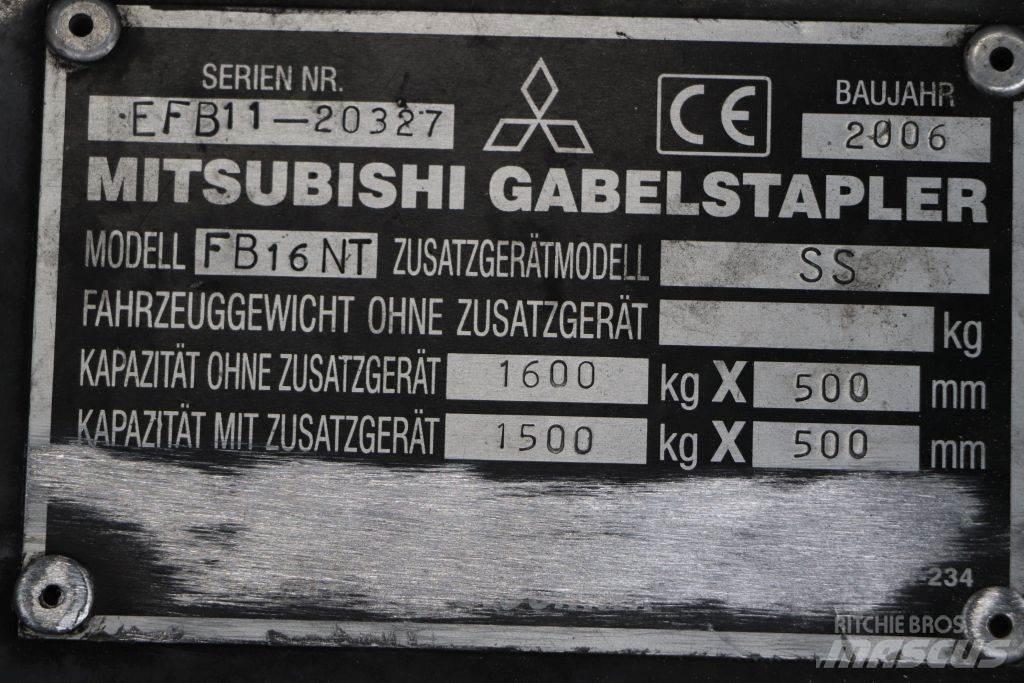 Mitsubishi FB16NT Ηλεκτρικά περονοφόρα ανυψωτικά κλαρκ