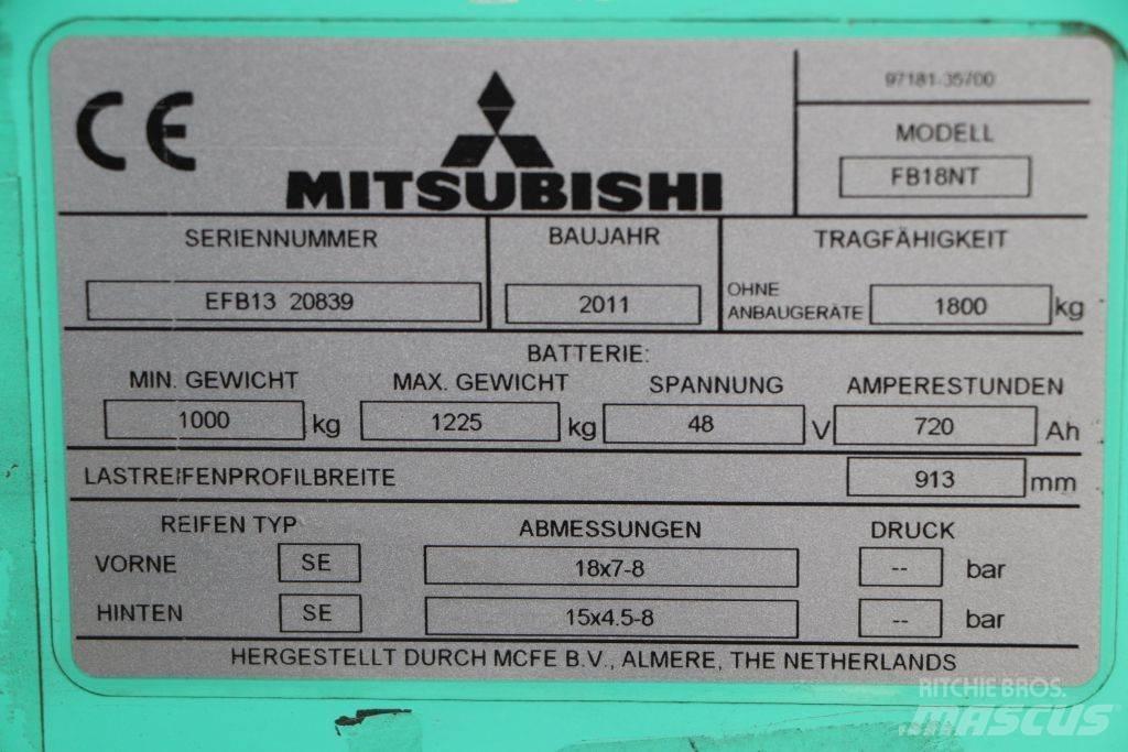 Mitsubishi FB18NT Ηλεκτρικά περονοφόρα ανυψωτικά κλαρκ
