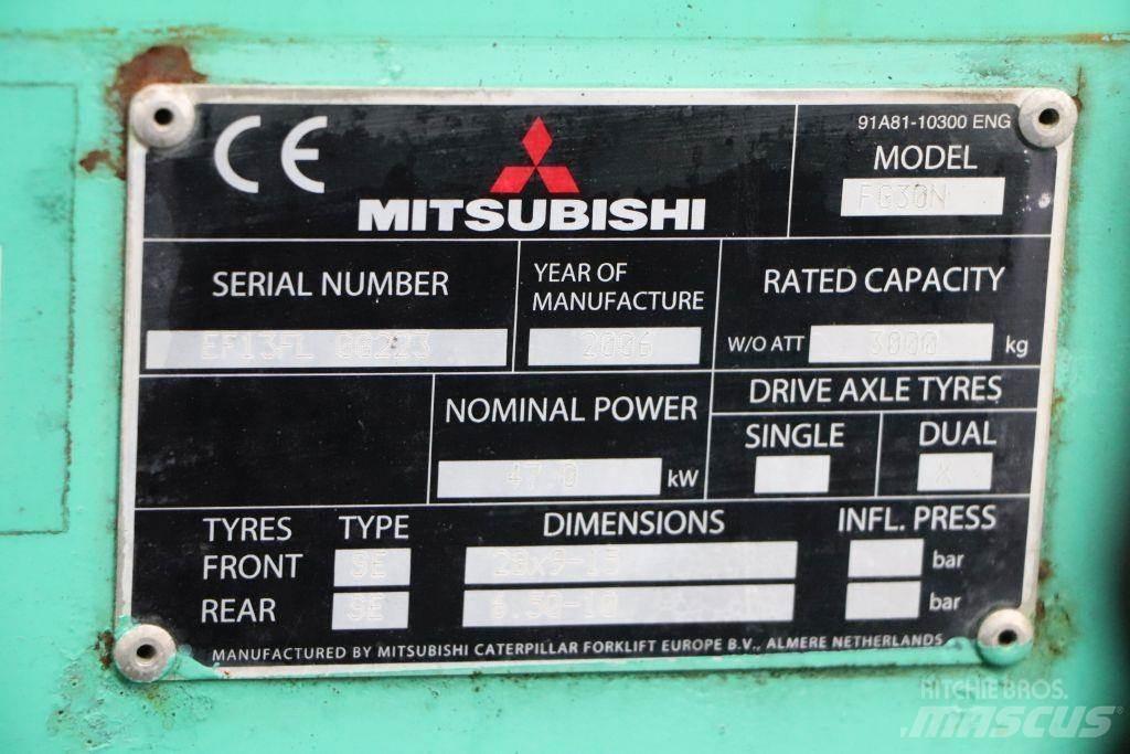 Mitsubishi FG30N Περονοφόρα ανυψωτικά κλαρκ με φυσικό αέριο LPG