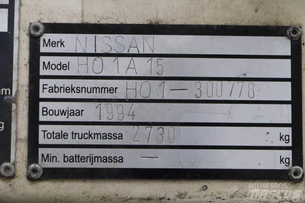 Nissan H01A15 Περονοφόρα ανυψωτικά κλαρκ με φυσικό αέριο LPG