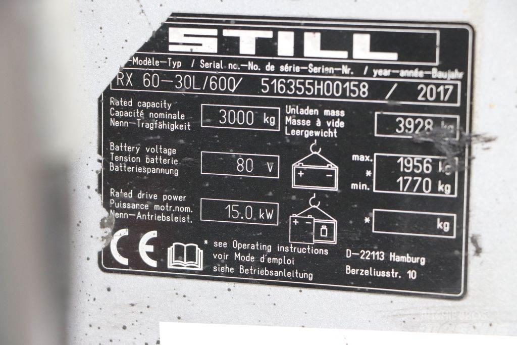 Still RX60-30L/600 Ηλεκτρικά περονοφόρα ανυψωτικά κλαρκ