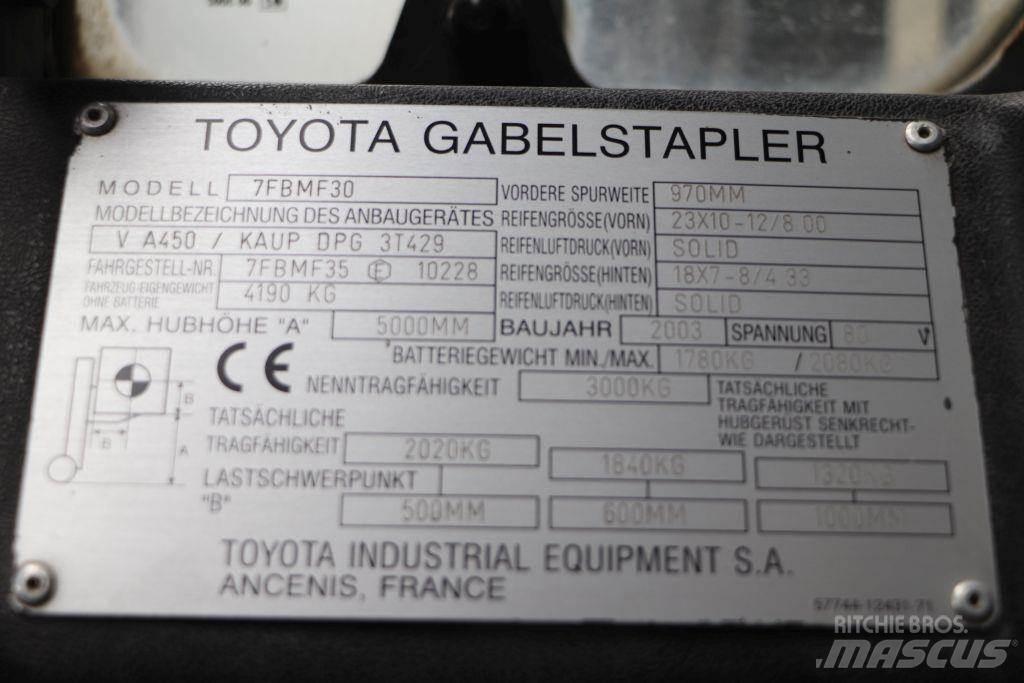 Toyota 7FBMF30 Ηλεκτρικά περονοφόρα ανυψωτικά κλαρκ