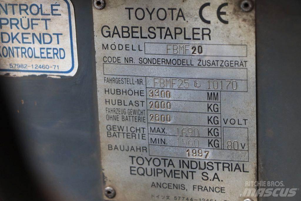 Toyota FBMF20 Ηλεκτρικά περονοφόρα ανυψωτικά κλαρκ