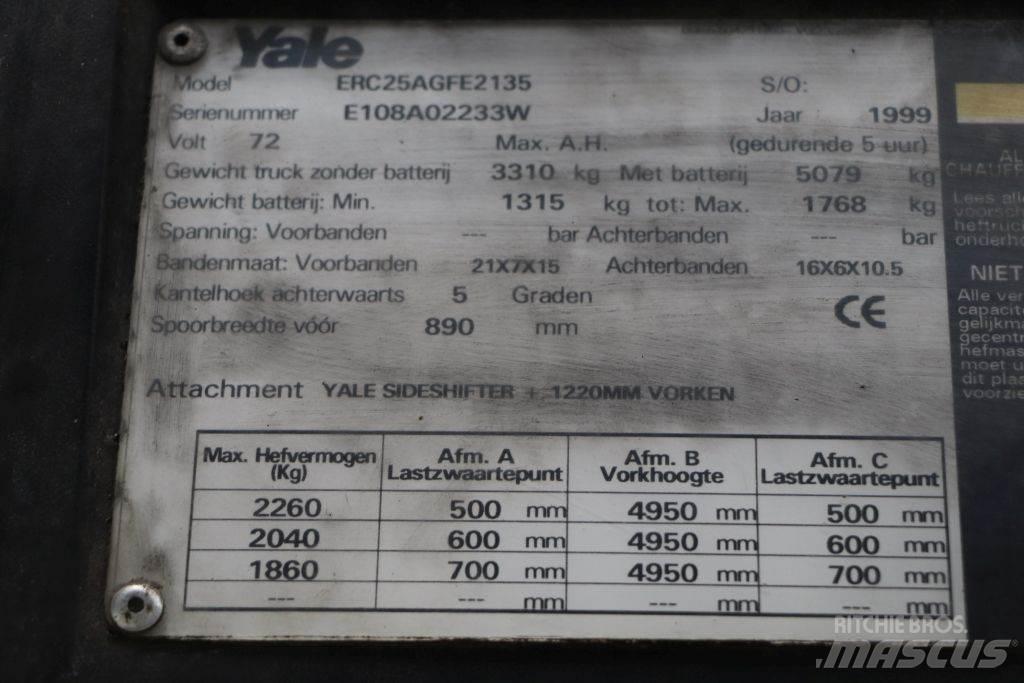 Yale ERC25AGF Ηλεκτρικά περονοφόρα ανυψωτικά κλαρκ