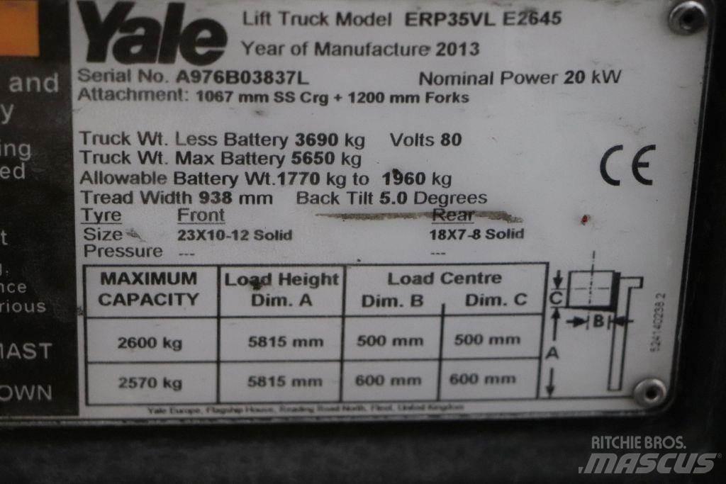 Yale ERP35VL Ηλεκτρικά περονοφόρα ανυψωτικά κλαρκ