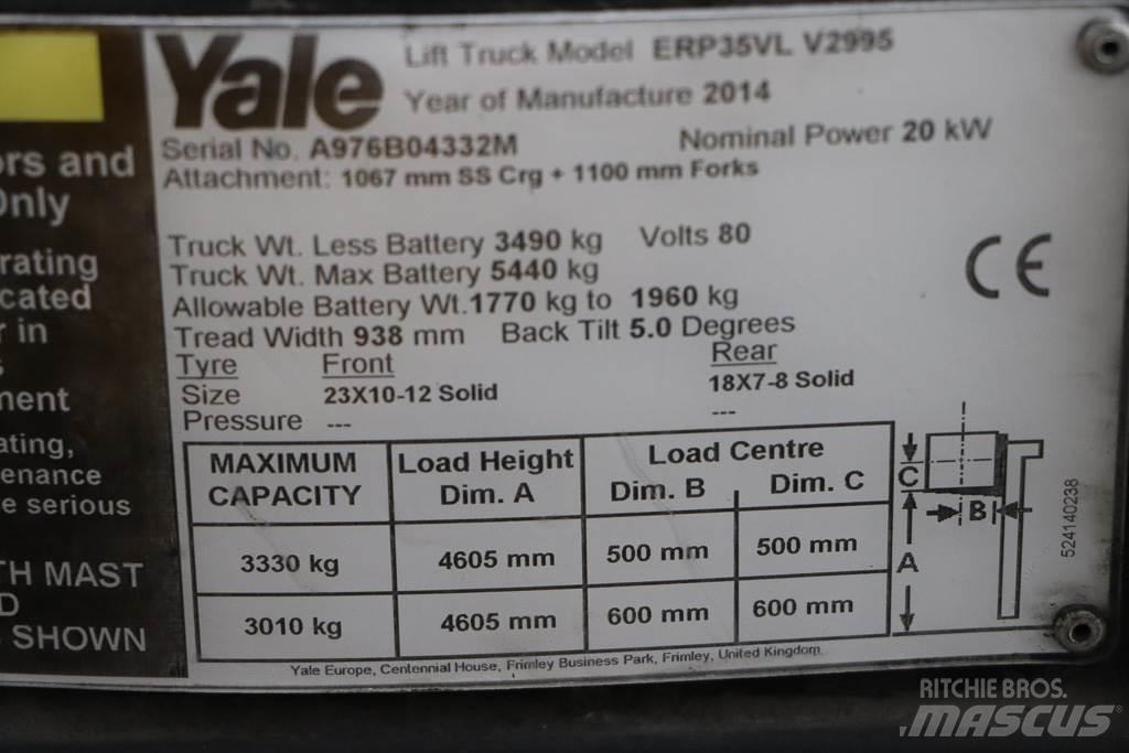 Yale ERP35VL Ηλεκτρικά περονοφόρα ανυψωτικά κλαρκ