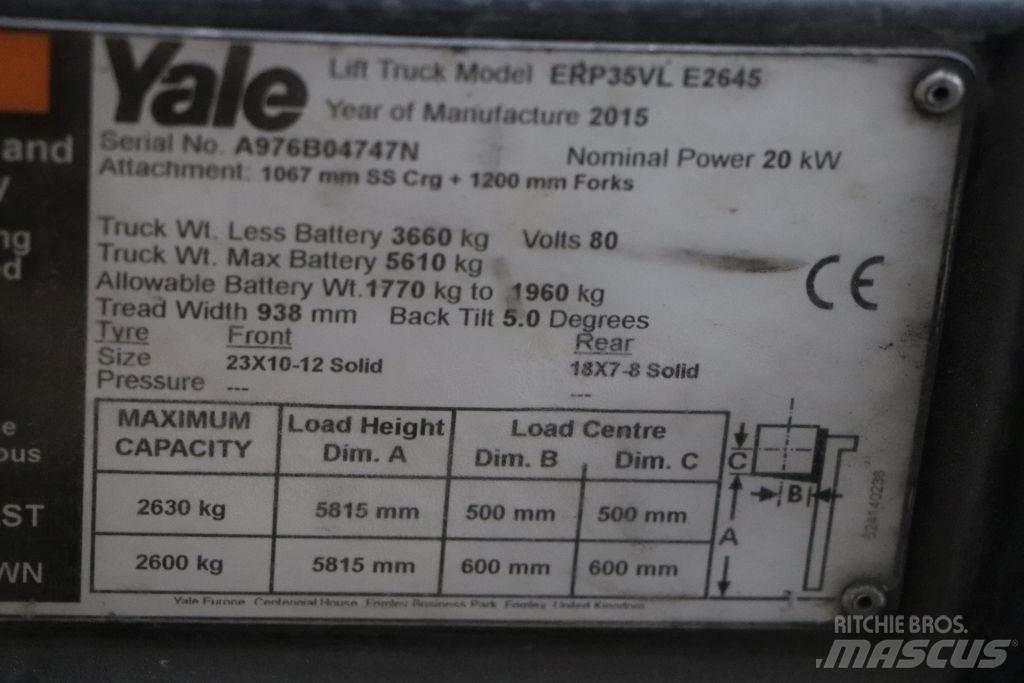 Yale ERP35VL Ηλεκτρικά περονοφόρα ανυψωτικά κλαρκ