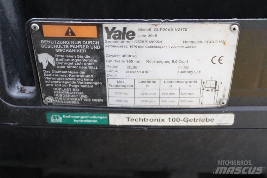 Yale GLP20VX Περονοφόρα ανυψωτικά κλαρκ με φυσικό αέριο LPG