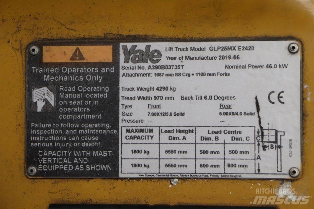 Yale GLP25MX Περονοφόρα ανυψωτικά κλαρκ με φυσικό αέριο LPG