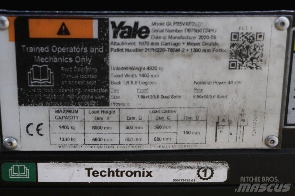 Yale GLP25VX Περονοφόρα ανυψωτικά κλαρκ με φυσικό αέριο LPG