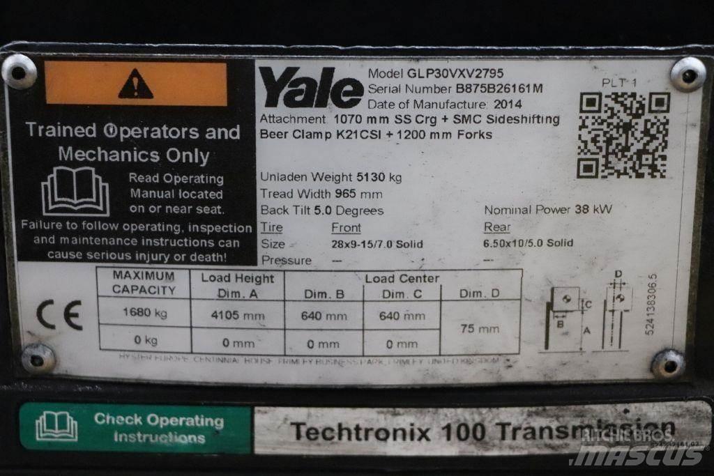 Yale GLP30VX Περονοφόρα ανυψωτικά κλαρκ με φυσικό αέριο LPG