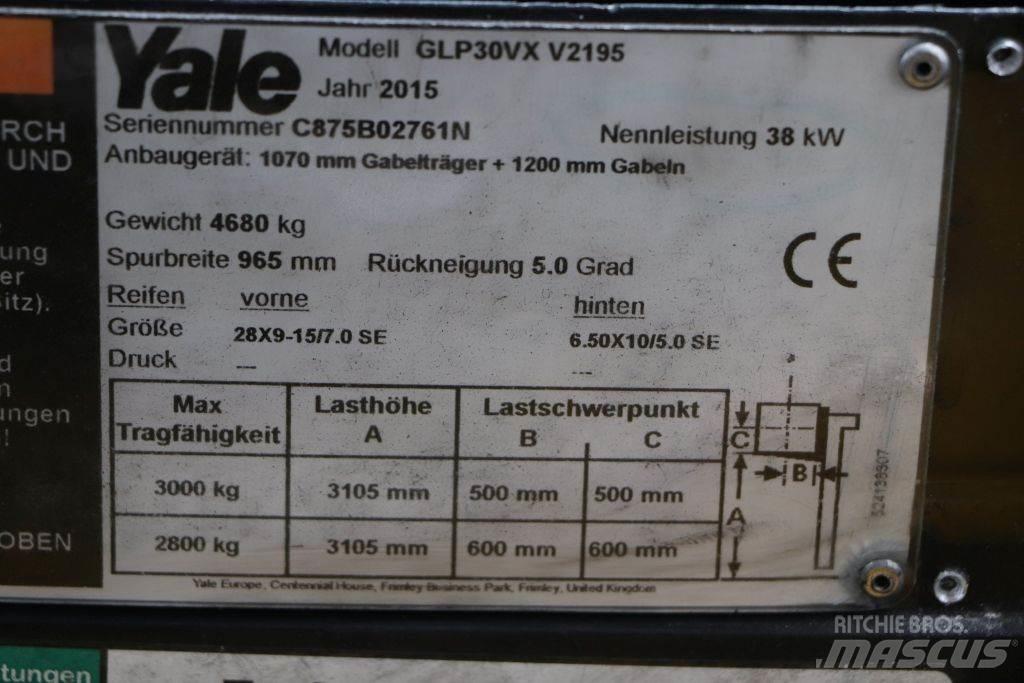 Yale GLP30VX Περονοφόρα ανυψωτικά κλαρκ με φυσικό αέριο LPG