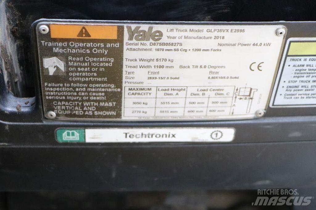 Yale GLP35VX Περονοφόρα ανυψωτικά κλαρκ με φυσικό αέριο LPG