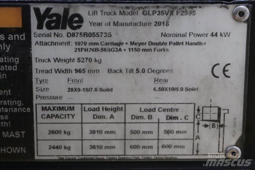 Yale GLP35VX Περονοφόρα ανυψωτικά κλαρκ με φυσικό αέριο LPG