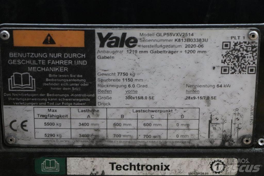 Yale GLP55VX Περονοφόρα ανυψωτικά κλαρκ με φυσικό αέριο LPG